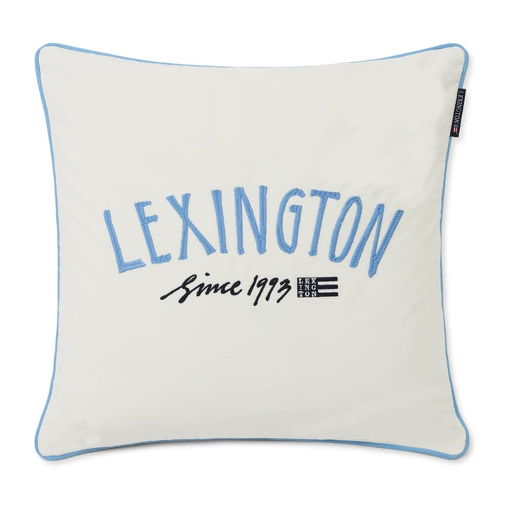 Since 1993 Organic Cotton Kissenbezug 50 x 50cm, White-blue Lexington