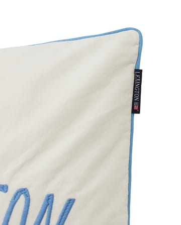 Since 1993 Organic Cotton Kissenbezug 50 x 50cm - White-blue - Lexington