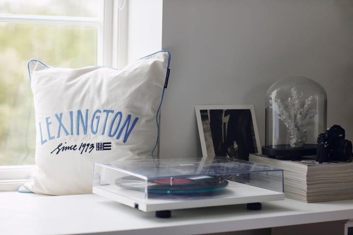 Since 1993 Organic Cotton Kissenbezug 50 x 50cm, White-blue Lexington
