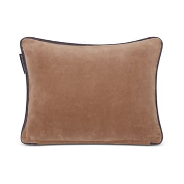 Ski Lodge Organic Cotton Velvet Kissen 30 x 40cm - Beige-dark gray - Lexington