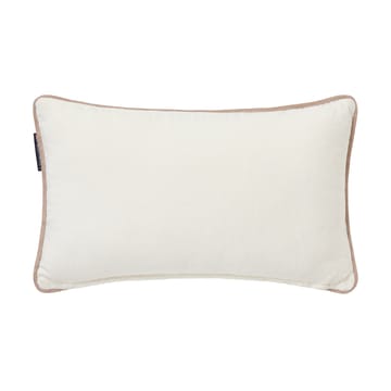Ski resort biologischer Baumwolle Twill Kissen 30x50 cm - White-Dark blue - Lexington
