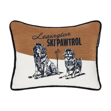 Skipawtrol Dekokissen - Beige-Weiß-Navy, 40x30 cm - Lexington