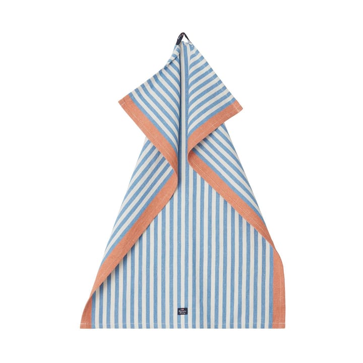 Striped Cotton Linen Geschirrtuch 50x70cm - Blue - Lexington