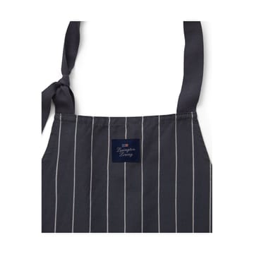 Striped Cotton Linen Schürze - Dark gray-white - Lexington