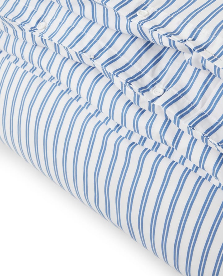 Striped Cotton Poplin Deckenbezug 150 x 210cm - Blau - Lexington