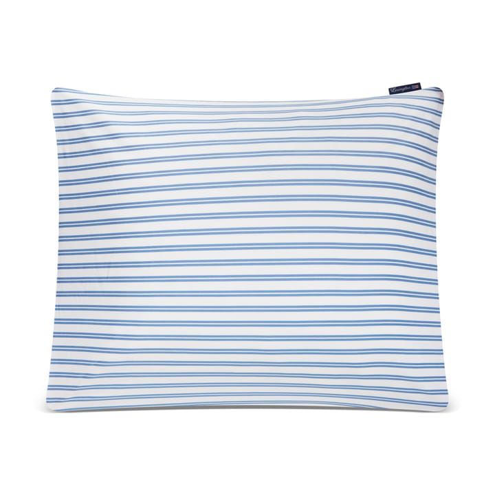 Striped Cotton Poplin Kissenbezug 50 x 60cm - Blau - Lexington