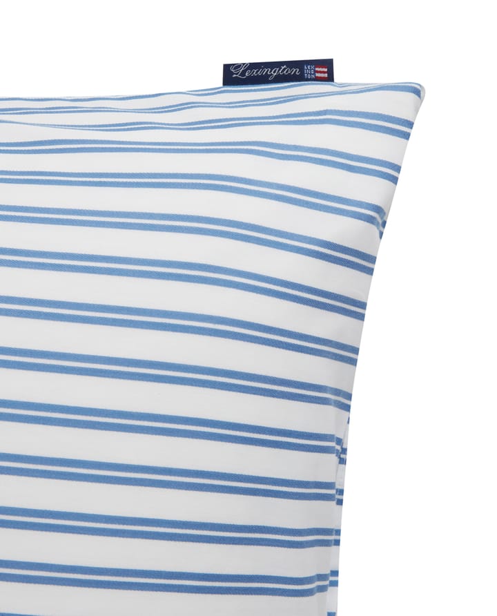 Striped Cotton Poplin Kissenbezug 50 x 60cm - Blau - Lexington