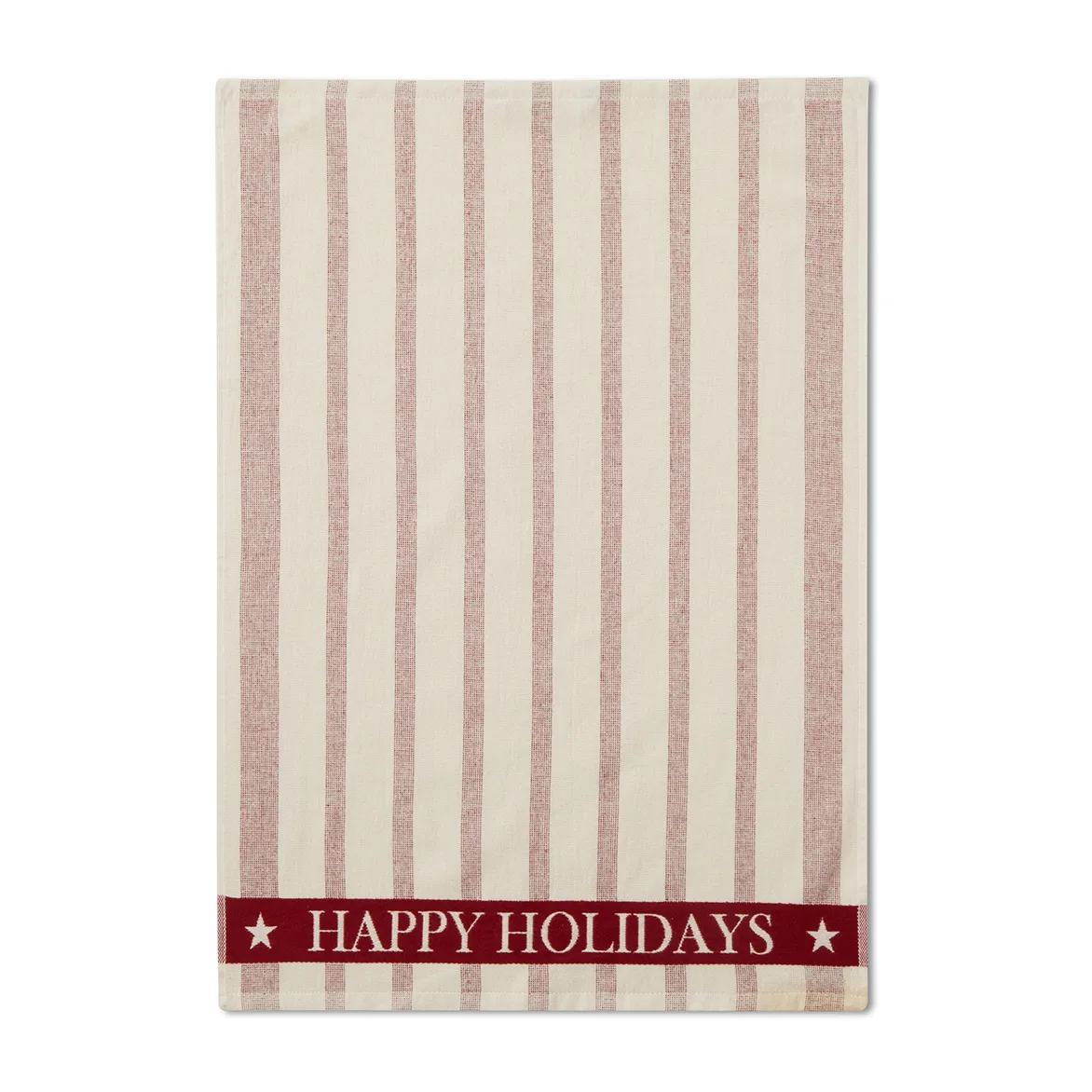 Striped Cotton Terry Jacquard Geschirrtuch 50 x 70 cm, Beige-red Lexington