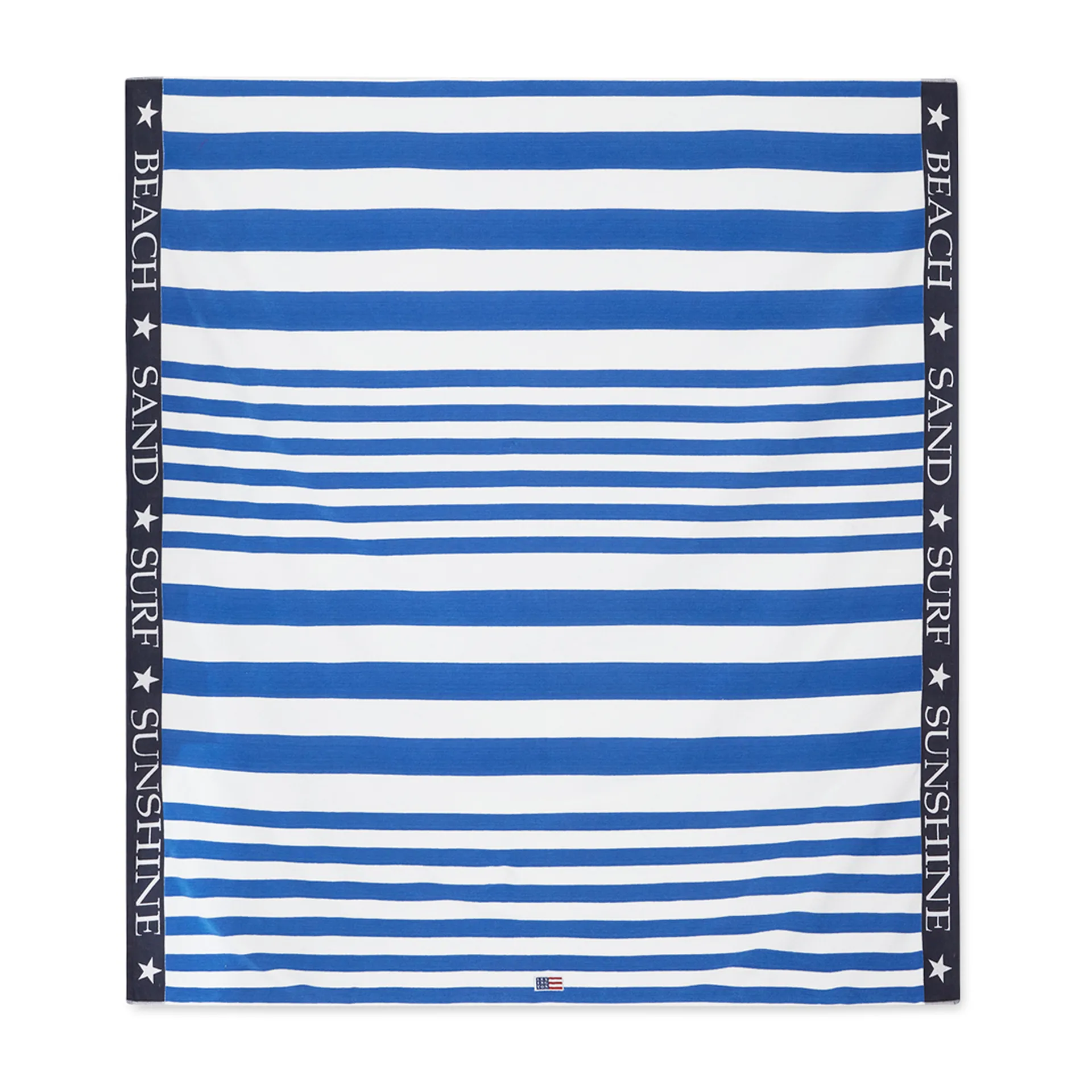Striped Family Strandhandtuch 200 x 180cm, Blau-weiß Lexington