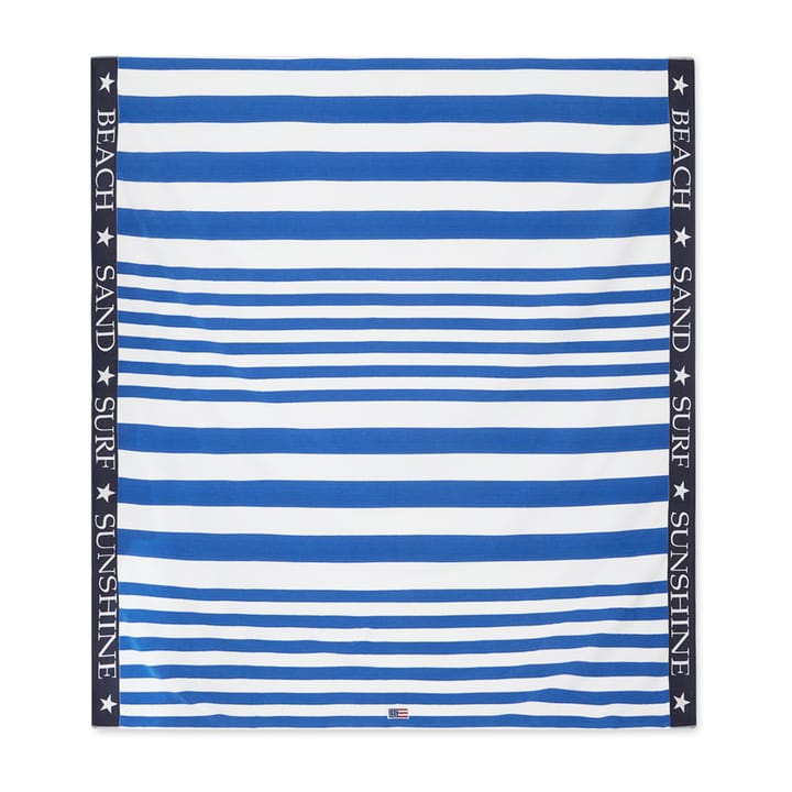 Striped Family Strandhandtuch 200 x 180cm - Blau-weiß - Lexington