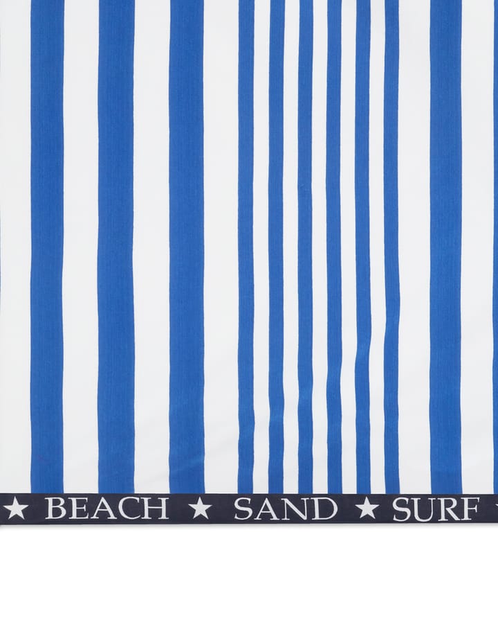 Striped Family Strandhandtuch 200 x 180cm - Blau-weiß - Lexington