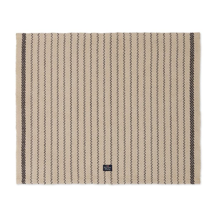 Striped Jute Cotton Platzdecke 40 x 50cm - Beige-dark gray - Lexington