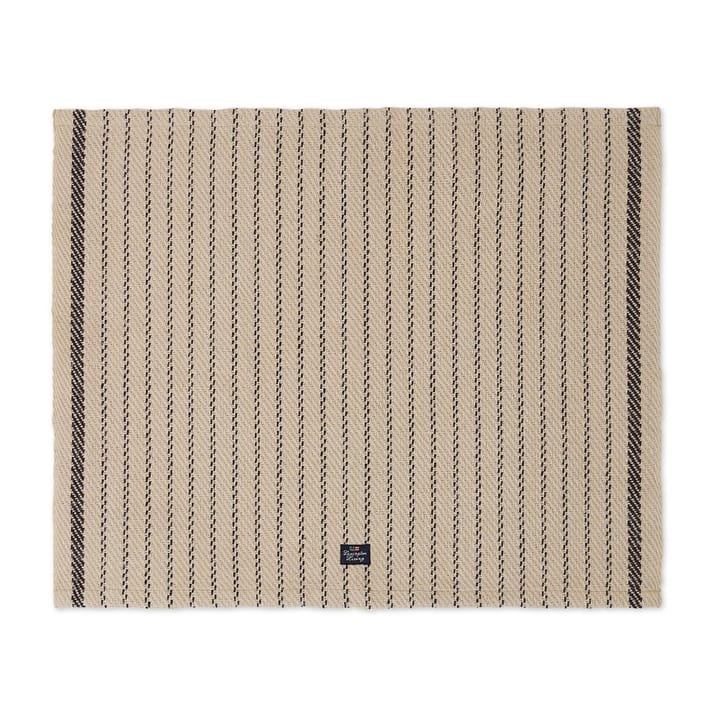 Striped Jute Cotton Platzdecke 40 x 50cm, Beige-dark gray Lexington