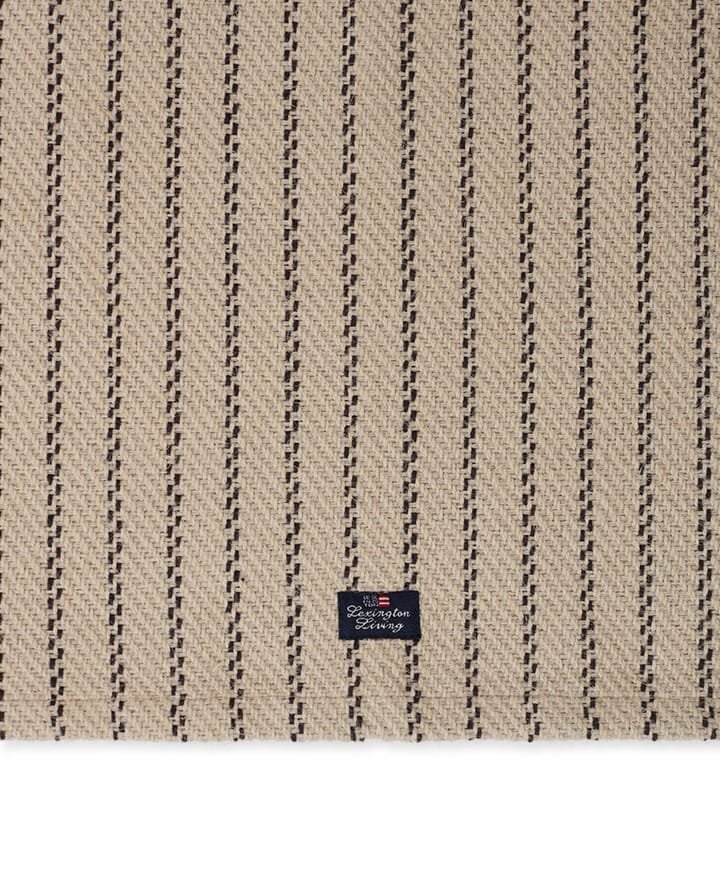 Striped Jute Cotton Platzdecke 40 x 50cm, Beige-dark gray Lexington