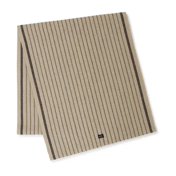 Striped Jute Cotton Tischläufer 50 x 250cm - Beige-dark gray - Lexington