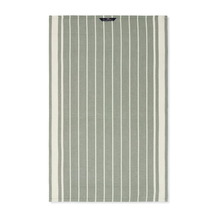 Striped Linen Cotton Geschirrtuch 50 x 70cm  - Green-white - Lexington
