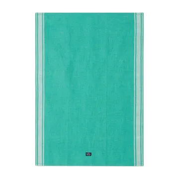 Striped Linen Cotton Geschirrtuch 50 x 70cm - Grün-weiß - Lexington