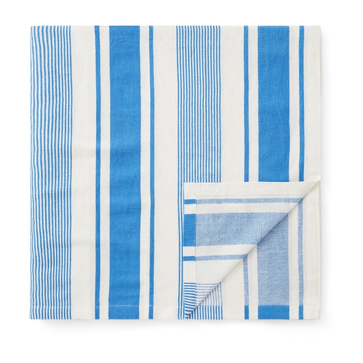 Striped Linen Cotton Tischtuch 150 x 250cm, Blau-weiß Lexington