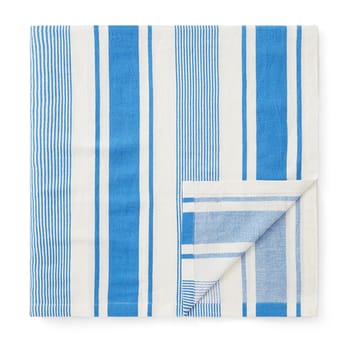 Striped Linen Cotton Tischtuch 150 x 250cm - Blau-weiß - Lexington