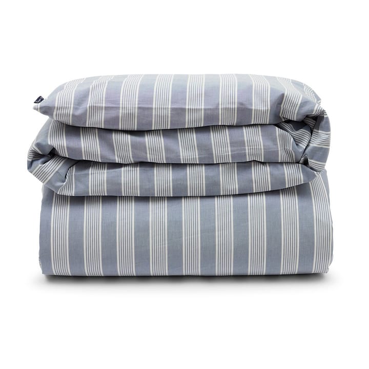 Striped Lyocell Cotton Deckenbezug 150 x 210cm - Blue-white - Lexington