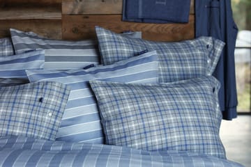 Striped Lyocell Cotton Deckenbezug 150 x 210cm - Blue-white - Lexington