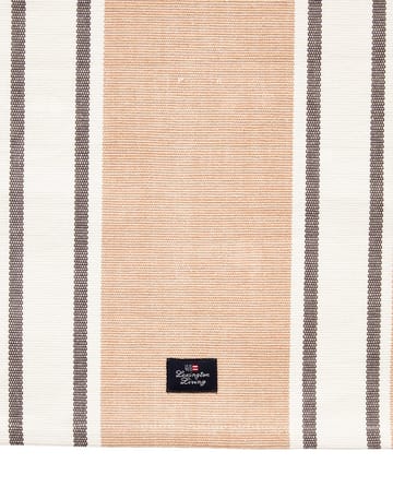 Striped Organic Cotton Läufer 50x250 cm - White-beige - Lexington