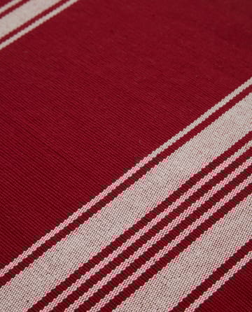 Striped Organic Cotton Rib Platzdeckchen 40 x 50 cm - Red-white - Lexington