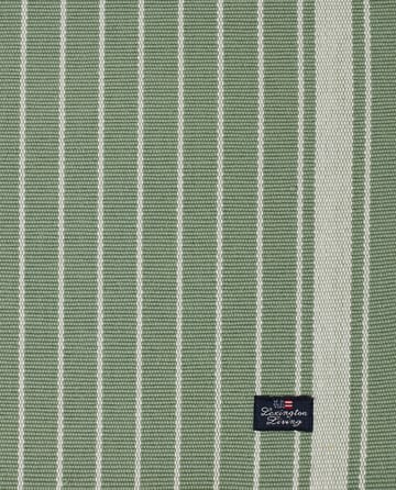 Striped Organic Cotton Rips Platzdecke 50 x 250cm - Green-white - Lexington
