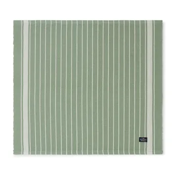 Striped Organic Cotton Rips Platzdecke 50 x 250cm - Green-white - Lexington