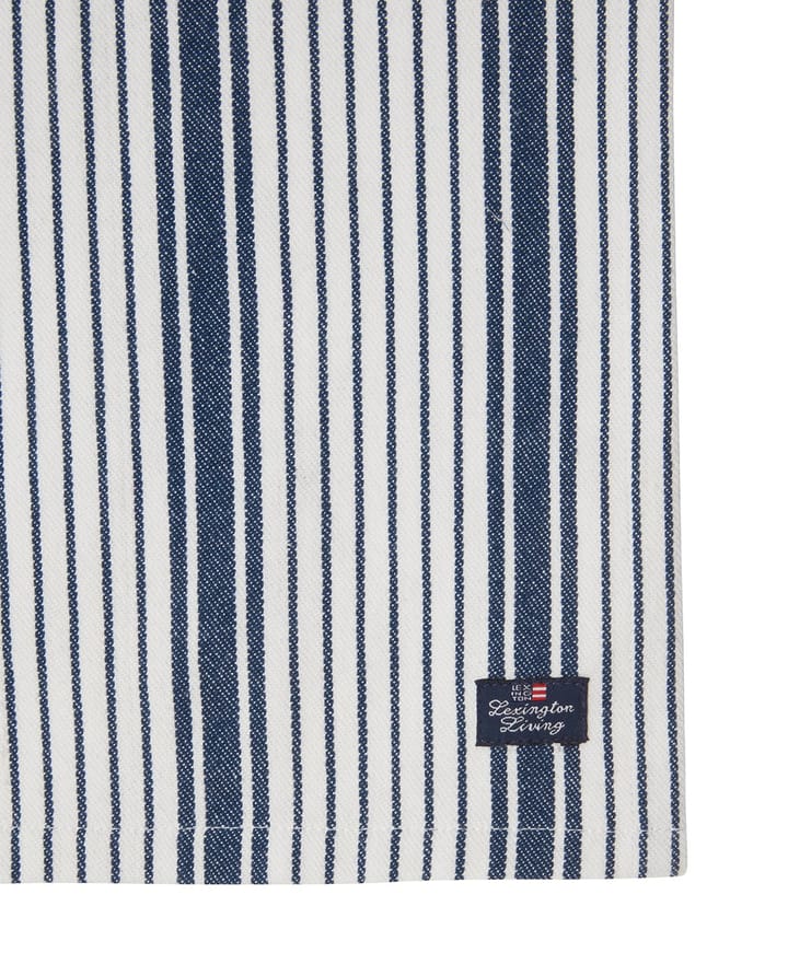 Striped Organic Cotton Serviette 50x50 cm, Navy Lexington