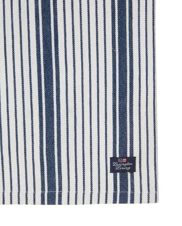 Striped Organic Cotton Serviette 50x50 cm - Navy - Lexington