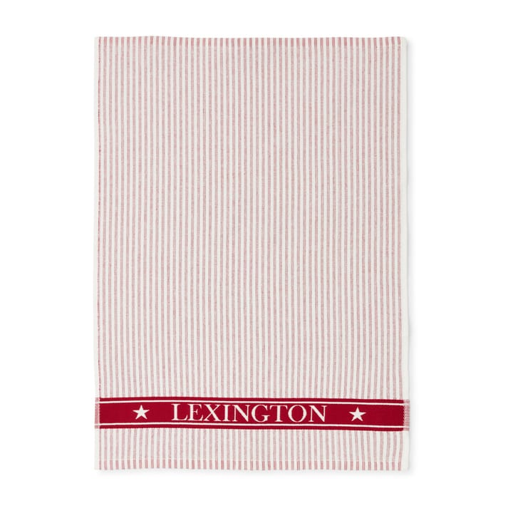 Striped Organic Cotton Terry Geschirrtuch 50 x 70cm - Red-white - Lexington