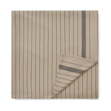 Striped Organic Cotton Tischdecke 150 x 250cm - Beige-dark gray - Lexington