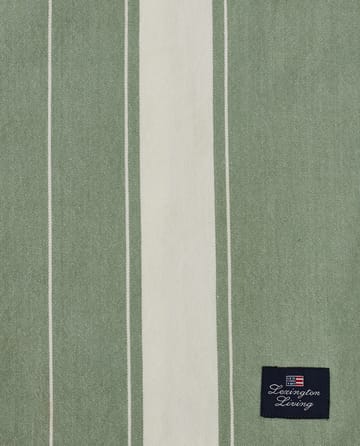 Striped Organic Cotton Tischdecke 150 x 250cm - Green-white - Lexington