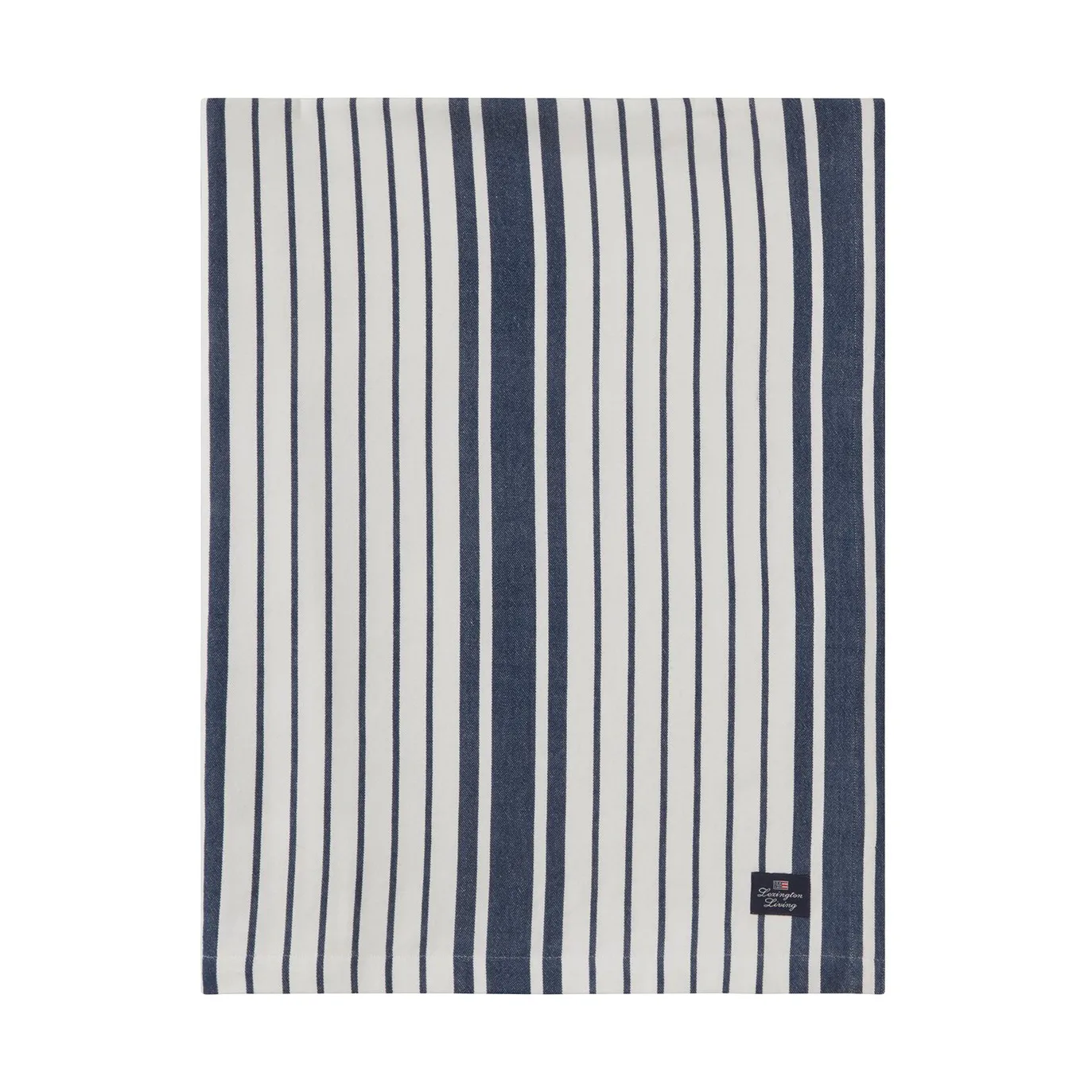 Striped Organic Cotton Tischdecke 150 x 250cm, Navy Lexington