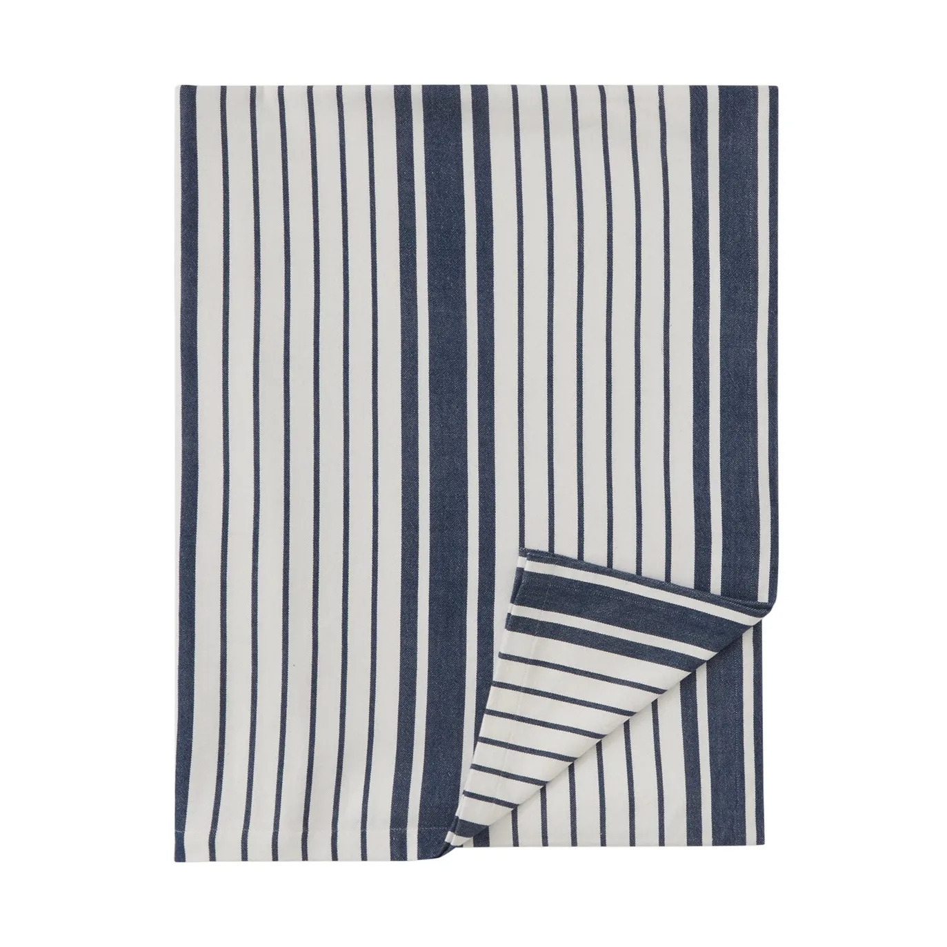 Striped Organic Cotton Tischdecke 150 x 250cm, Navy Lexington