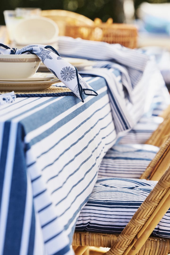 Striped Organic Cotton Tischdecke 150 x 250cm, Navy Lexington