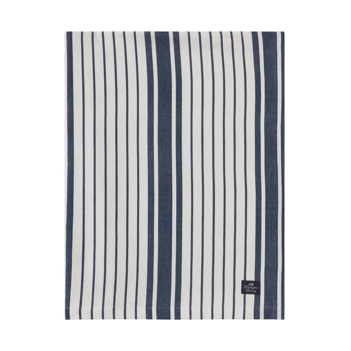 Striped Organic Cotton Tischdecke 150x350cm - Navy - Lexington