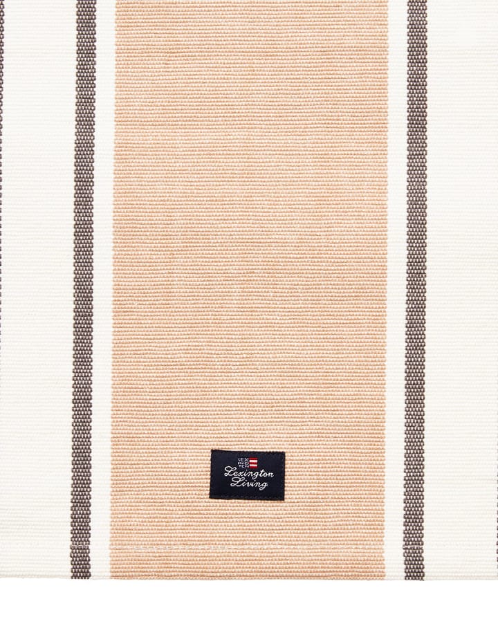 Striped Organic Cotton Tischset 40x50 cm, Beige Lexington