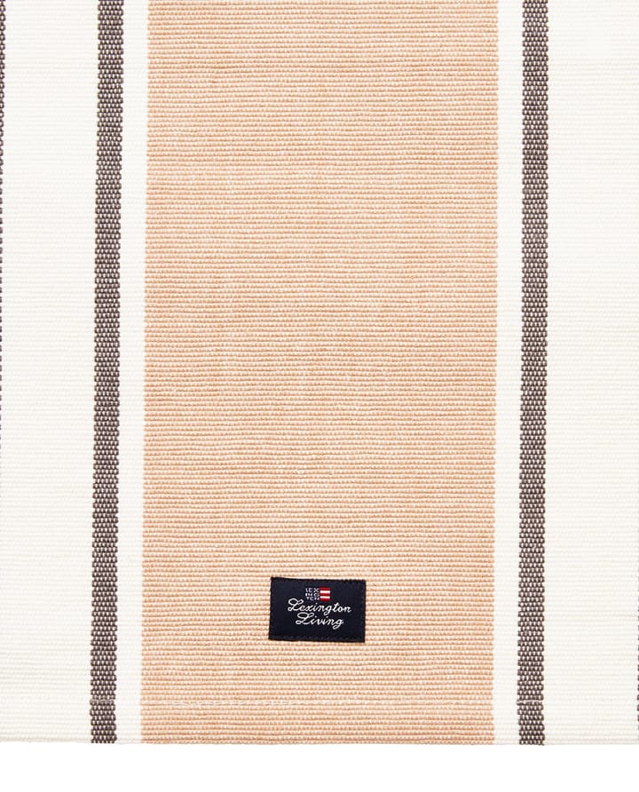 Striped Organic Cotton Tischset 40x50 cm - Beige - Lexington