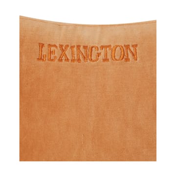 Striped Organic Cotton Velvet Kissen 30x40cm - Mustard-light beige - Lexington
