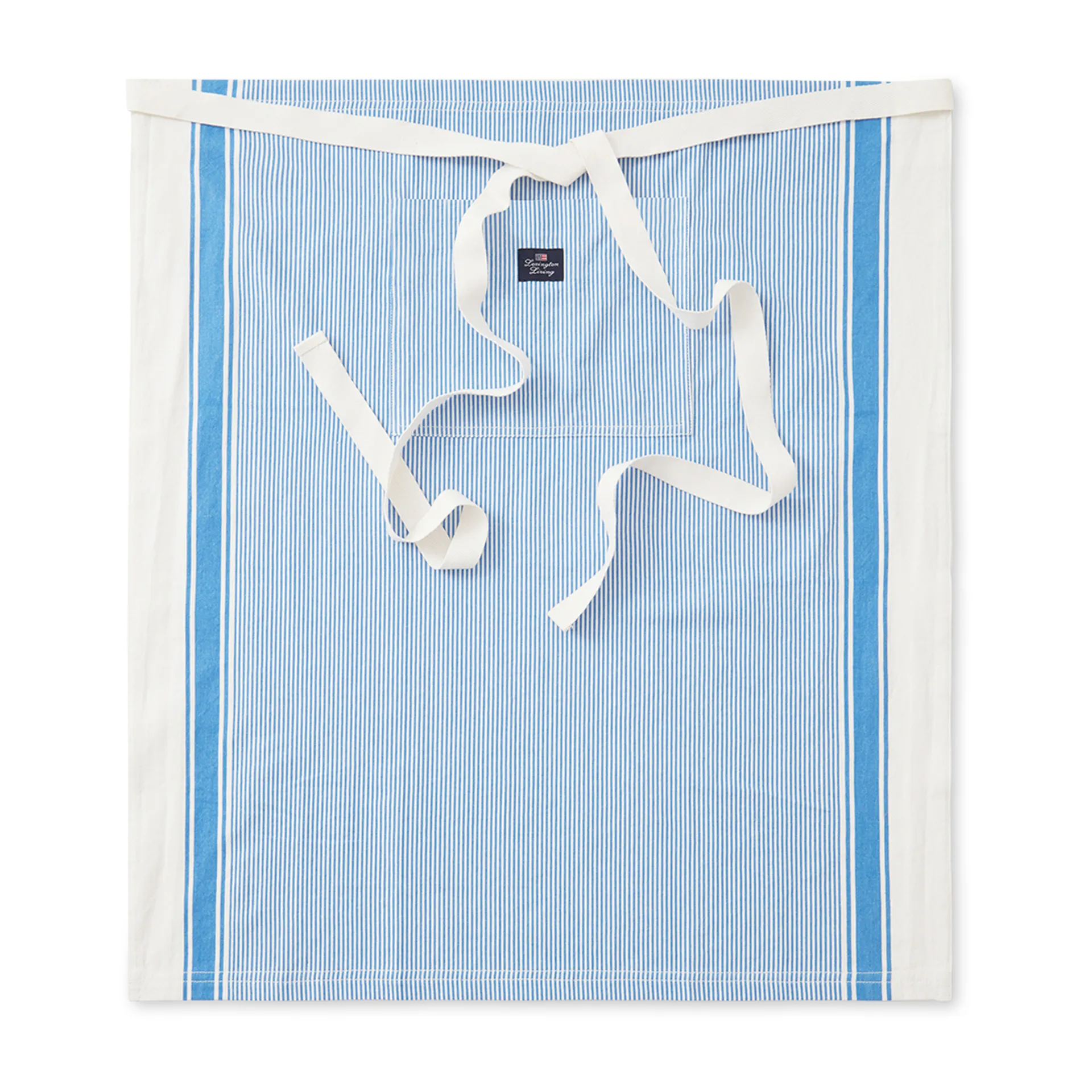 Striped Oxford BBQ Schürze 85 x 80cm, Blau-weiß Lexington