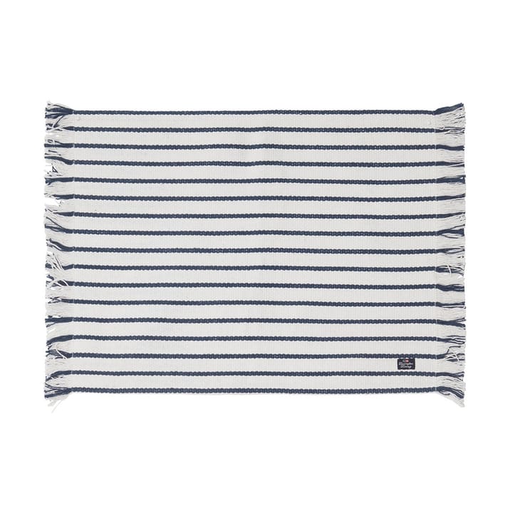 Striped Recycled Cotton Tischset 40x50 cm - Navy - Lexington