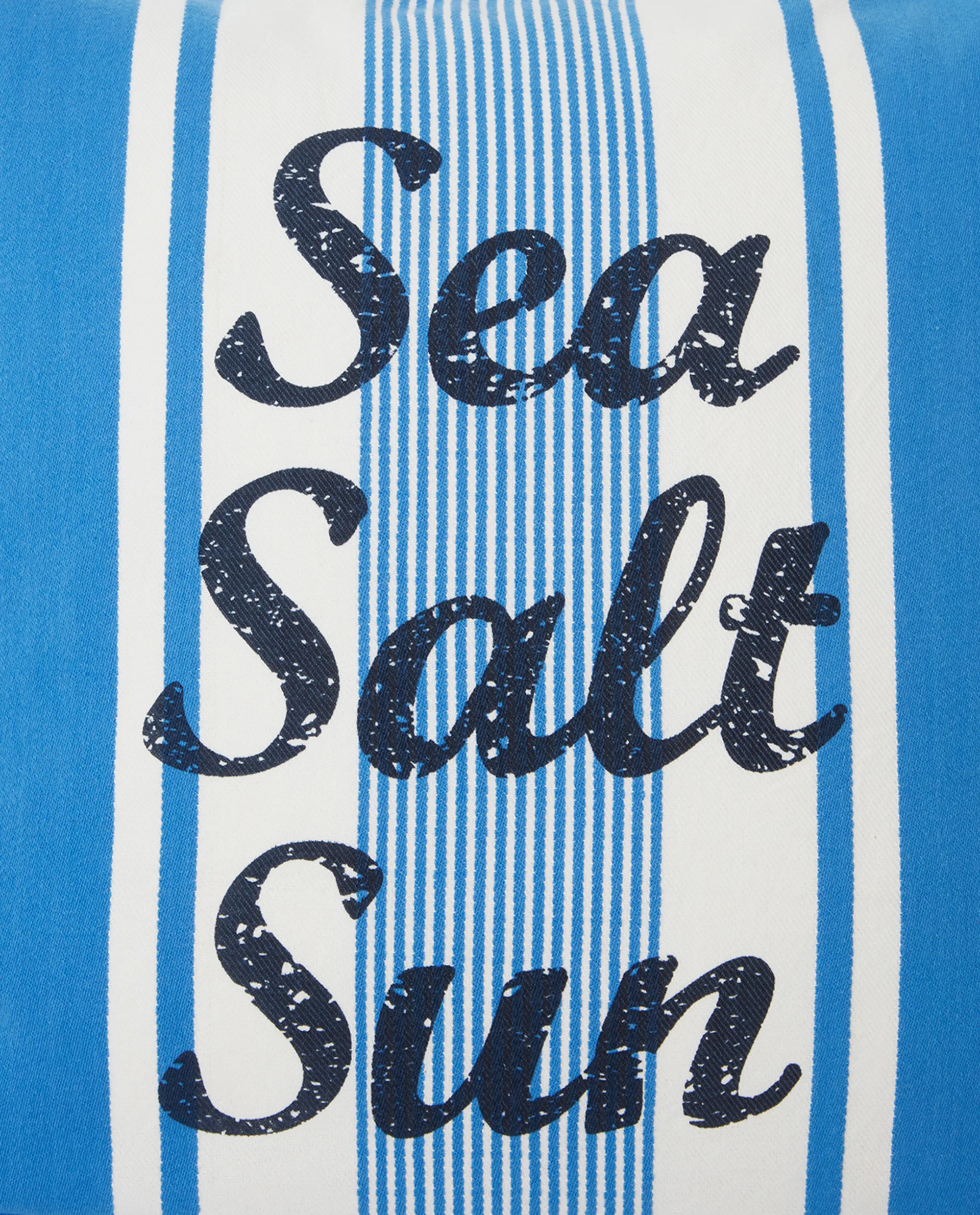 Striped Sea Salt Sun Kissenbezug 50 x 50cm, Blau-weiß Lexington