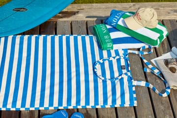 Striped Strandtuch 190 x 70cm - Blau-weiß - Lexington