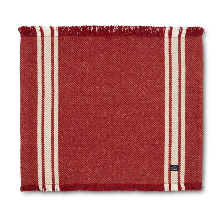 Striped Tischläufer mit Fransen 50 x 250cm - Rot -weiß - Lexington