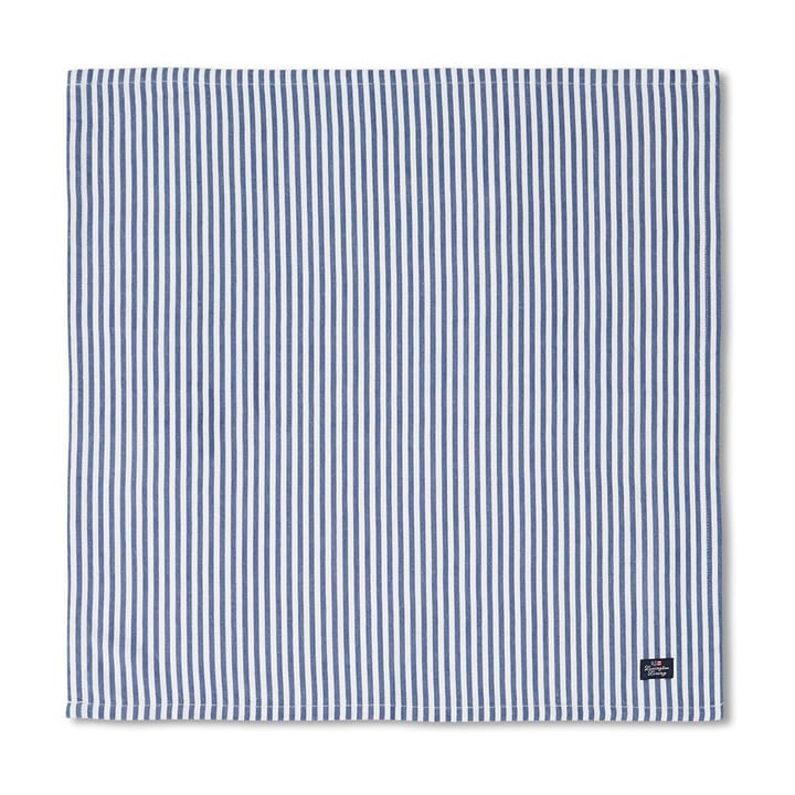 Striped Twill Stoffserviette 50 x 50cm - Blue-white - Lexington