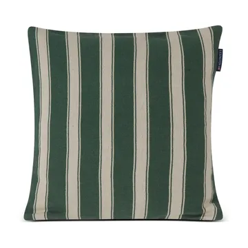 Structure Striped Linen Cotton Kissenbezug 50 x 50 cm - Green-beige - Lexington