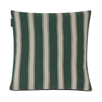 Structure Striped Linen Cotton Kissenbezug 50 x 50 cm - Green-beige - Lexington