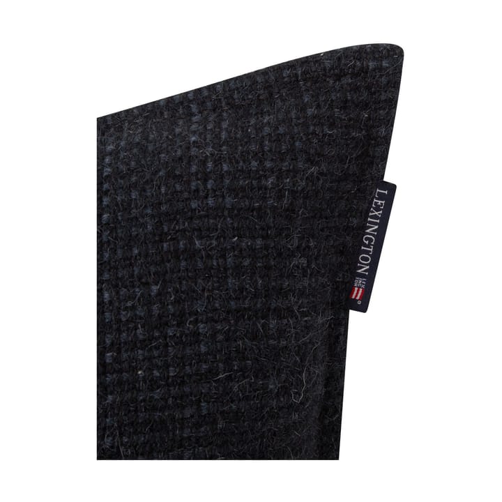 Structured Wool Cotton mix Kissenbezug 50x50cm - Dark gray - Lexington